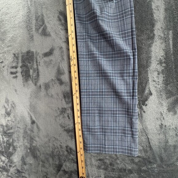 $95 Tommy Hilfiger Mens TH FlTommy Hilex Tate Plaid Dress Pants Black Grey 33X32 - Picture 8 of 9